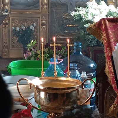 Великое освящение воды совершено в храме села Хрустовая