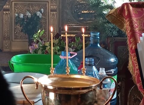 Великое освящение воды совершено в храме села Хрустовая