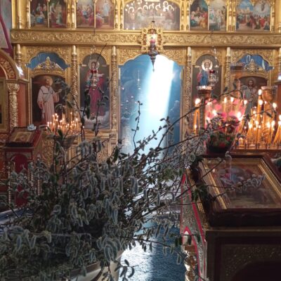 В храме Архангела Михаила встретили праздник Входа Господня в Иерусалим