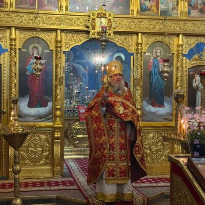 Ночная служба в Храме Архангела Михаила села Хрустовая